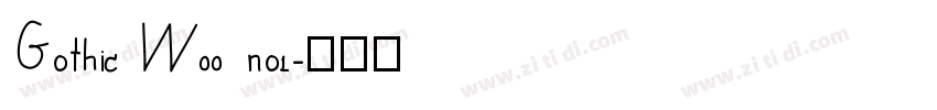 Gothic W00 no1字体转换